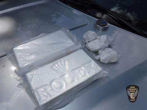 cocaine rolex stamp|OSHP finds cocaine stamped with Rolex name, logo.